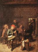 BROUWER, Adriaen Peasants Smoking and Drinking f France oil painting reproduction